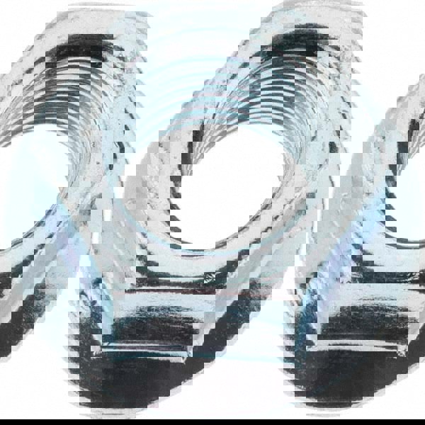 M10, 21mm Flange Diam, 10mm High, 14mm Across Flats, Flange Nut