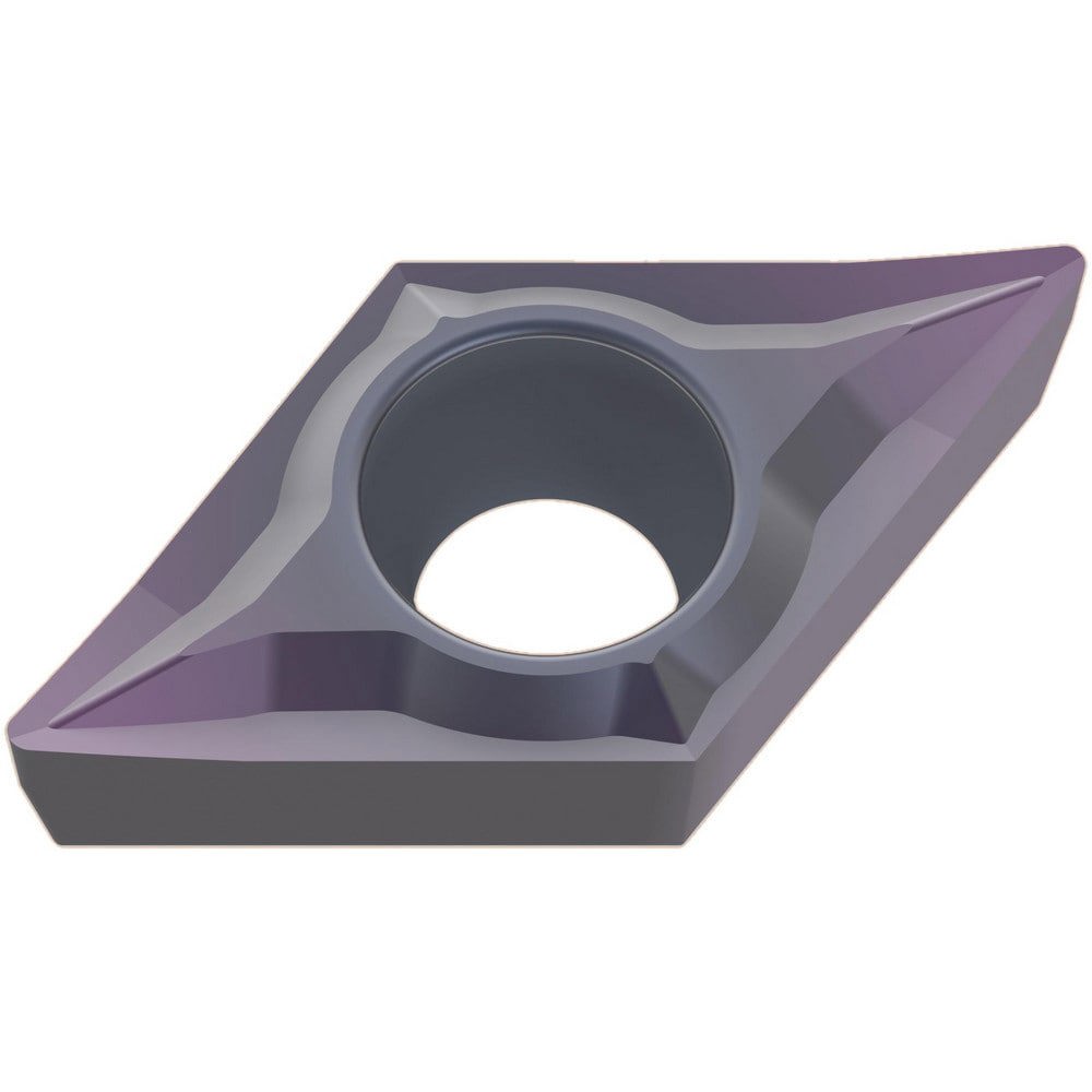 Turning Inserts; Relief Angle: 7.000 ; Insert Style: DCGT ; Corner Radius (mm): 0.40 ; Corner Radius (Inch): 1/64 ; Corner Radius (Decimal Inch): 0.0156 ; Included Angle: 55.00