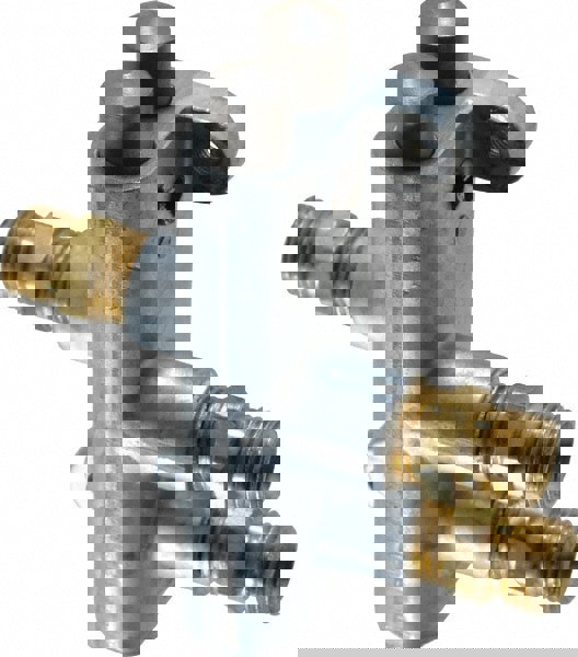 Mechanically Operated Valve: 4-Way, Plunger Button/Spring Actuator, 1/4