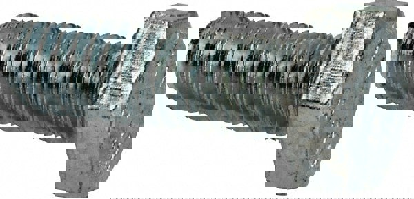 Hex Head Cap Screw: M6x1, 18.00 mm Length Under Head, Grade 10.9 Steel, Zinc Finish