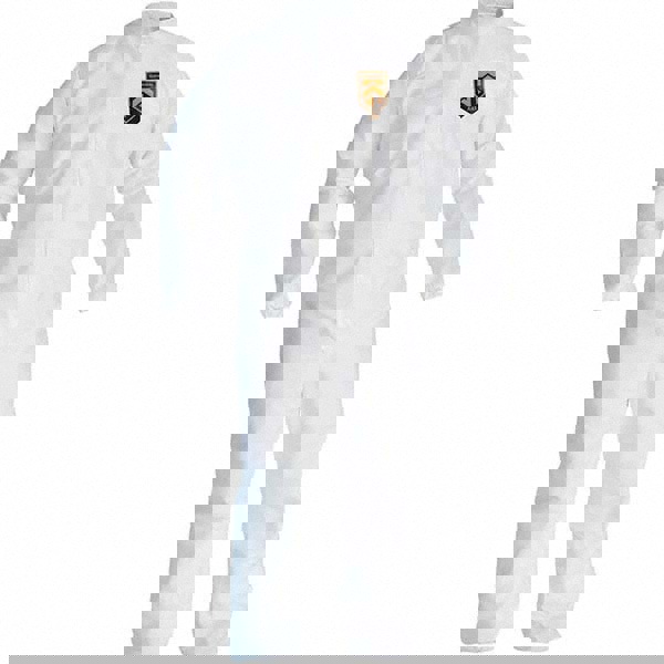 Disposable Coveralls: Size X-Large, SMS, Zipper Closure