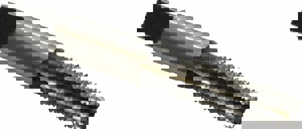 Standard Pipe Tap: 1/16-27, NPT, 4 Flutes, High Speed Steel, Bright/Uncoated