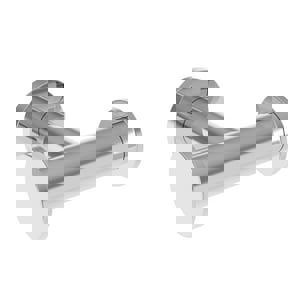 DBL ROBE HOOK PLN ROSETTE *KUBIC CP