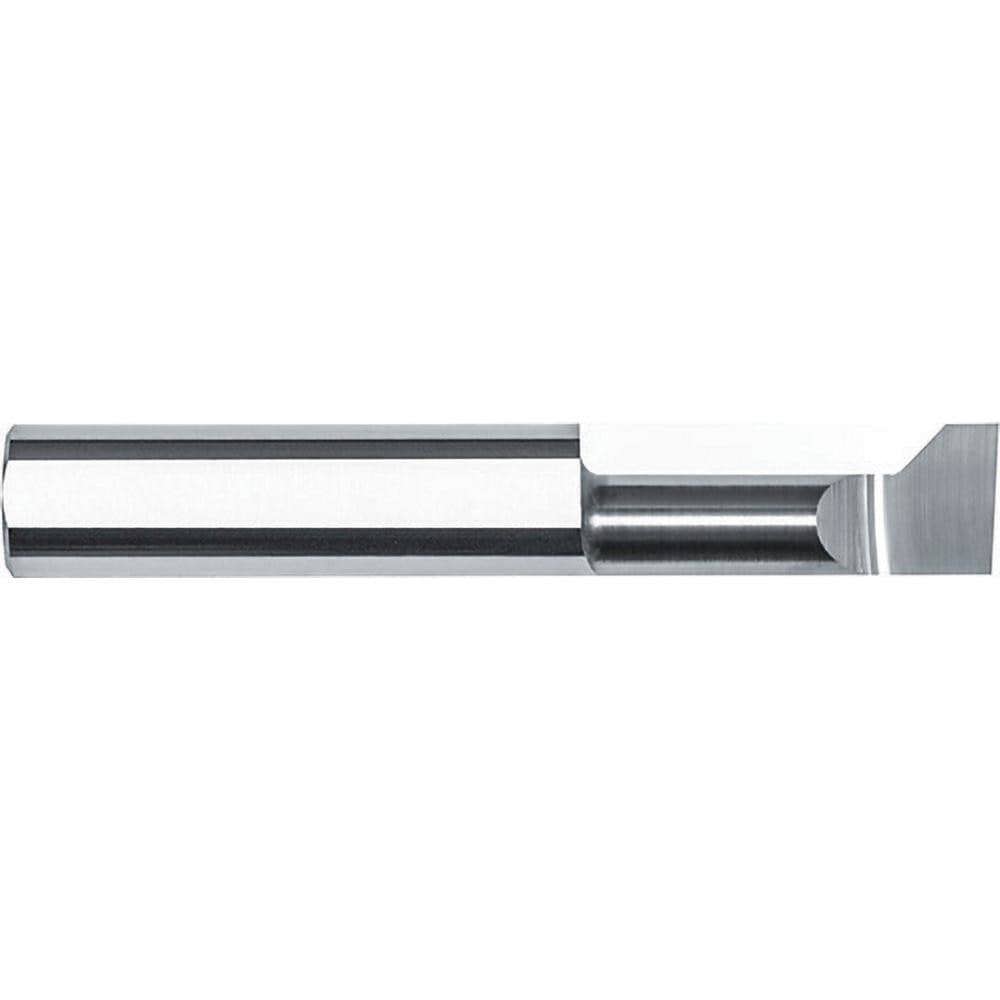 Thread Relief Tools; Material: Solid Carbide ; Cutting Diameter (Inch): 1/4 ; Flat Width (Decimal Inch): 0.0950 ; Cutting Depth (Inch): 1/2 ; Minimum Bore Size (Decimal Inch): 0.2500 ; For Use With: Tool Holder