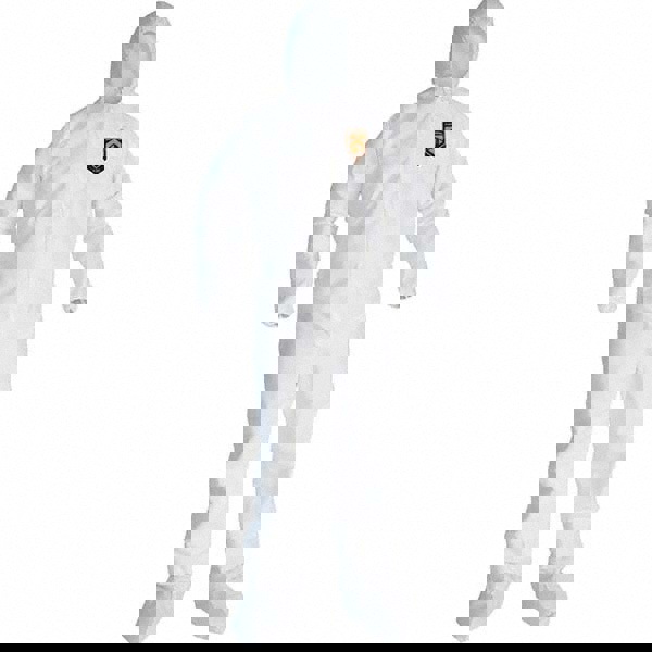 Disposable Coveralls: Size 2X-Large, SMS, Zipper Closure