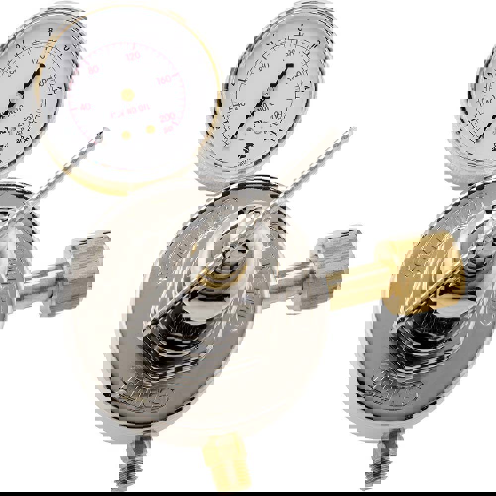 C Size & CGA 24 7/8-14 RH Inlet Connections, B CGA 24 & 9/16-18 RH Fitting, 175 Max psi, Oxygen Welding Regulator