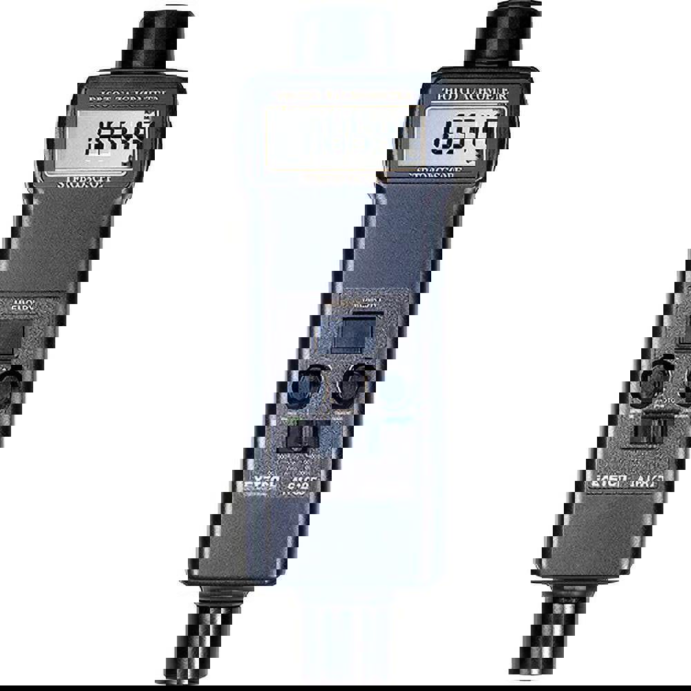 Accurate up to 0.1%, 0.1 (5 to 999.9) and 1 (1,000 to 99,999) RPM Resolution, Contact Tachometer