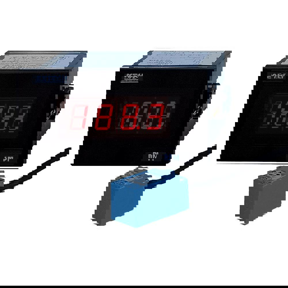 Accurate up to 0.05%, 0.1 and 0.1 (5 to 1,000) and 1 (1,000 to 9,999) and 10 (10,000 to 99,990) RPM Resolution, Noncontact Tachometer