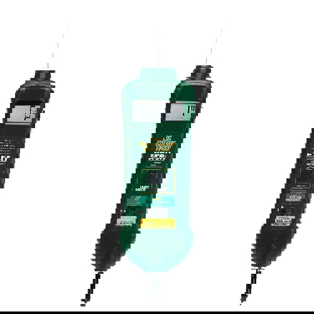Accurate up to 0.05%, 0.1 (0.5 to 999.9) to 0.1 RPM Resolution, Contact Tachometer