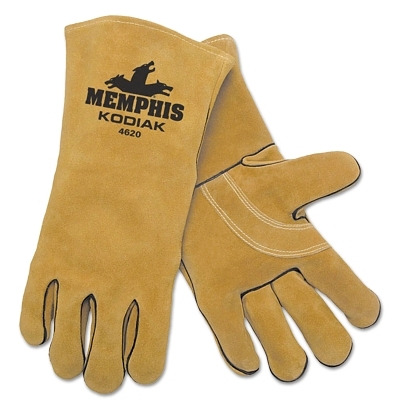Welding Gloves: Memphis Cowhide Leather, Pair