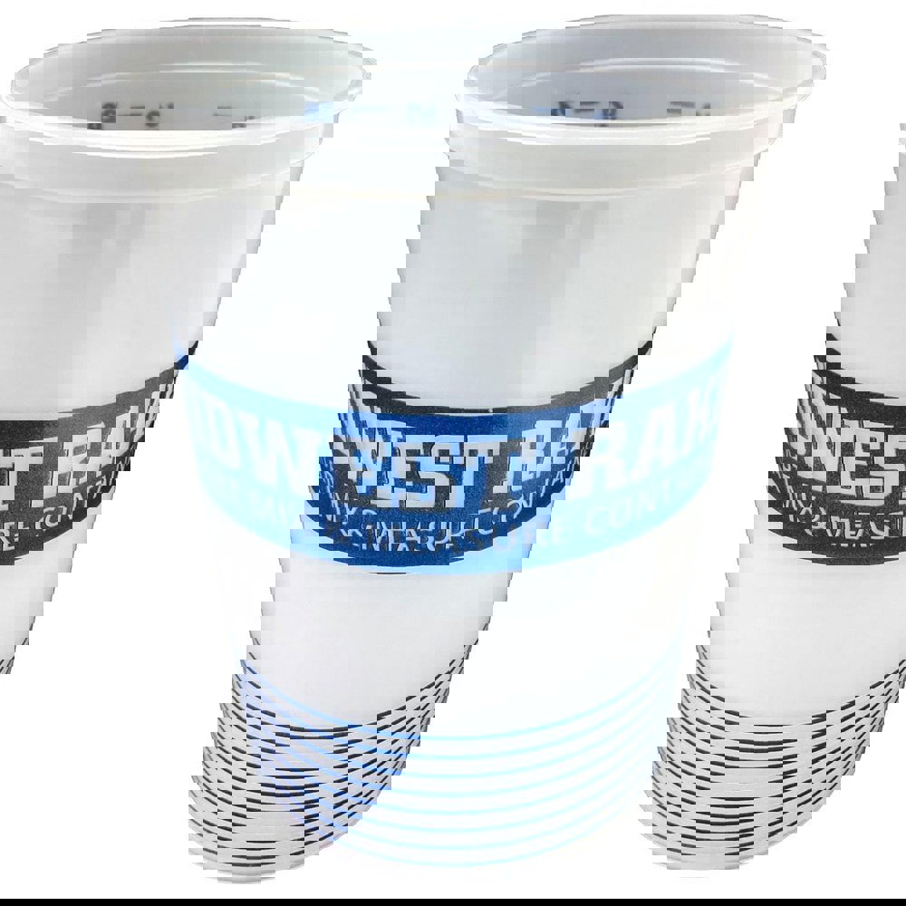 1 Qt, Plastic Round White Bucket & Pail