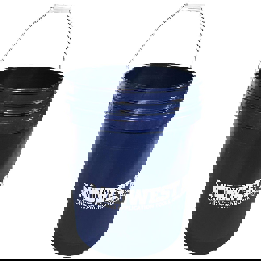 5 Gal, Plastic Round White Bucket & Pail