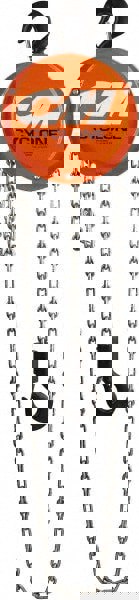 Manual Hand Chain Hoist: 0.5 Ton Working Load Limit, 10' Max Lift