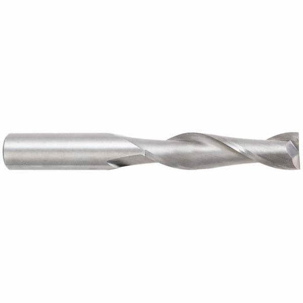 Square End Mill: 5/16'' Dia, 1-1/8'' LOC, 5/16'' Shank Dia, 3'' OAL, 2 Flutes, Solid Carbide