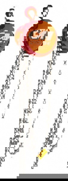 Manual Hand Chain Hoist: 6 Ton Working Load Limit, 10' Max Lift