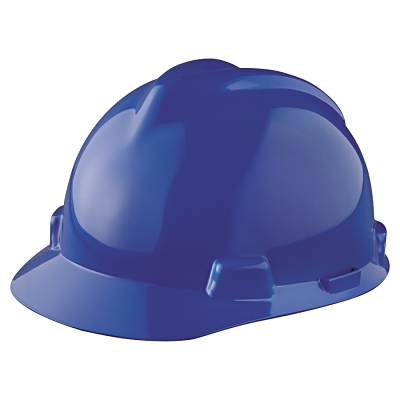Hard Hat: Impact Resistant, V-Gard Slotted Cap, Type 1, Class E, 4-Point Suspension