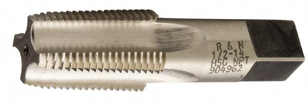 Standard Pipe Tap: 1-1/4 - 11-1/2, NPT, Regular, 5 Flutes, High Speed Steel, Bright/Uncoated