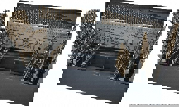 Drill Bit Set: Jobber Length Drill Bits, 115 Pc, 0.04