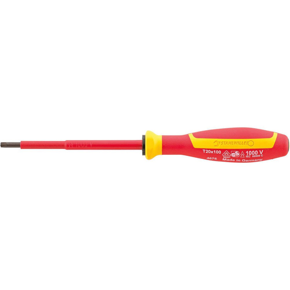 Precision & Specialty Screwdrivers; Tool Type: Torx Screwdriver ; Blade Length: 2 ; Overall Length: 5.75 ; Shaft Length: 60mm ; Handle Length: 145mm ; Handle Color: Orange; Yellow