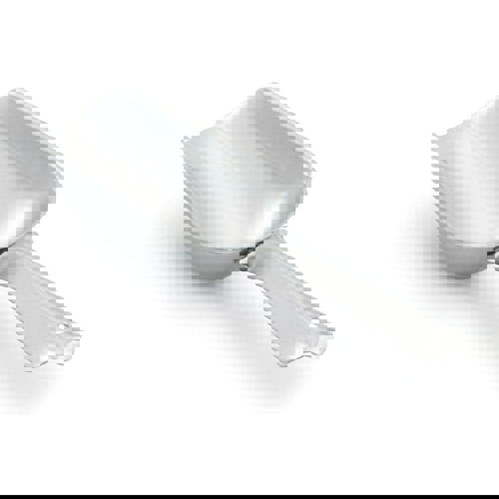 5 oz Silver Stainless Steel Round Bottom Scoop