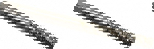 M3.5x0.60 Metric Coarse/EGM, 3 Flute, Bottoming Chamfer, Bright Finish, High Speed Steel Spiral Flute STI Tap