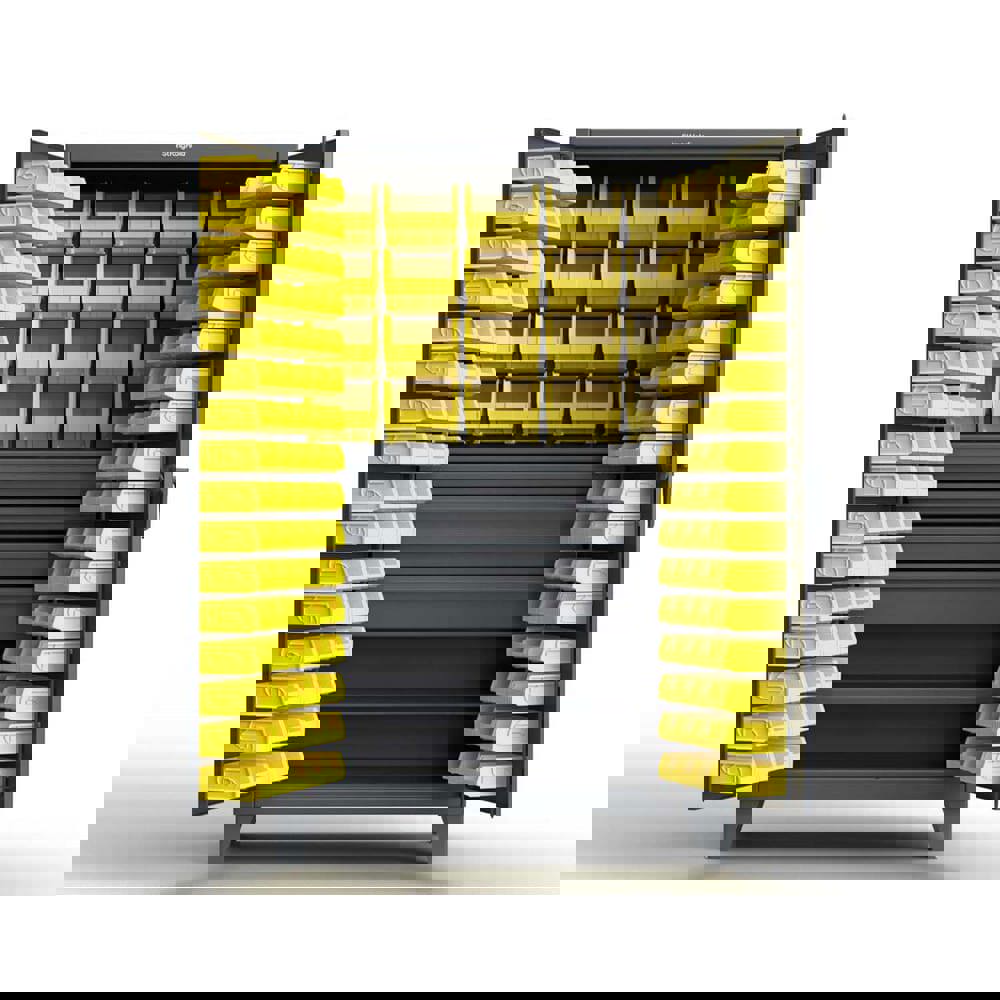 Storage Cabinets; Cabinet Type: Storage Cabinet; Cabinet Material: Steel; Width (Inch): 48; Depth (Inch): 24; Cabinet Door Style: Tilt Bins; Height (Inch): 78; Locking Mechanism: Padlock Hasp; Assembled: Yes; Bin Material: Polypropylene; Finish: Baked Ena