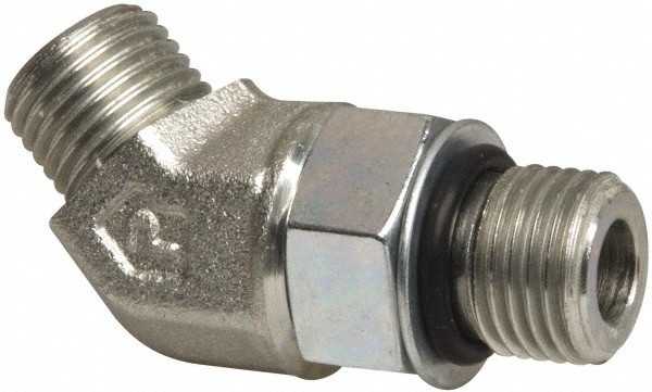 Compression Tube Male 45 &deg; Elbow: 9/16-18