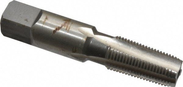 British Standard Pipe Tap: 1/8-28 BSPT, Bottoming Chamfer, 4 Flutes