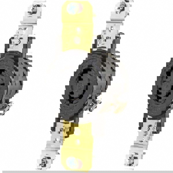 Twist Lock Receptacles; Receptacle/Part Type: Receptacle; Gender: Female; NEMA Configuration: L5-15R; Color: Black; Flange Style: No Flange; Amperage: 15 A; Voltage: 125 V ac; Number Of Poles: 2; Number Of Wires: 3; Maximum Cord Diameter: 16.60 mm; Resist