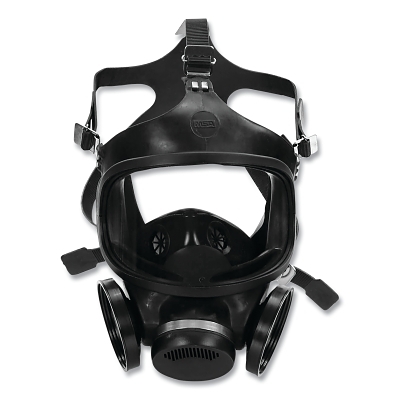 Full Face Respirator: Hycar, Threaded, Medium