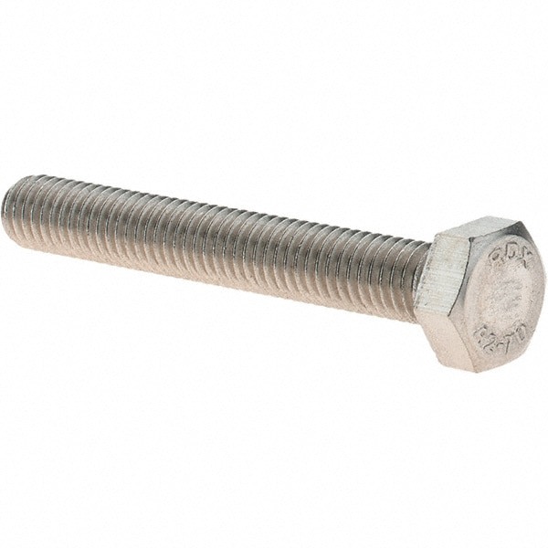 Hex Head Cap Screw: M5 x 0.80 x 35 mm, Grade 18-8 & Austenitic Grade A2 Stainless Steel, Uncoated