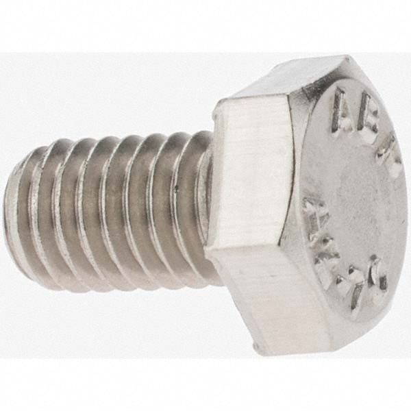 Hex Head Cap Screw: M6 x 1.00 x 10 mm, Grade 18-8 & Austenitic Grade A2 Stainless Steel
