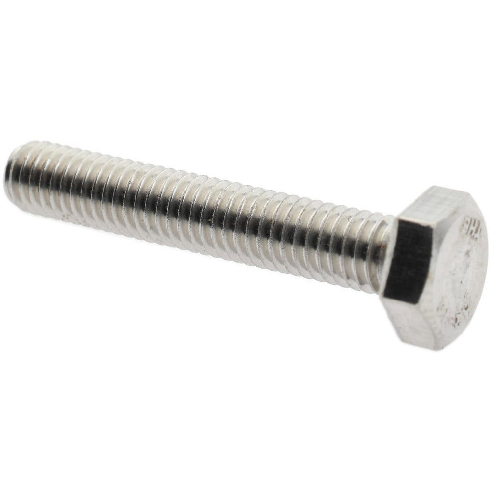 Hex Head Cap Screw: M6 x 1.00 x 35 mm, Grade 18-8 & Austenitic Grade A2 Stainless Steel, Uncoated