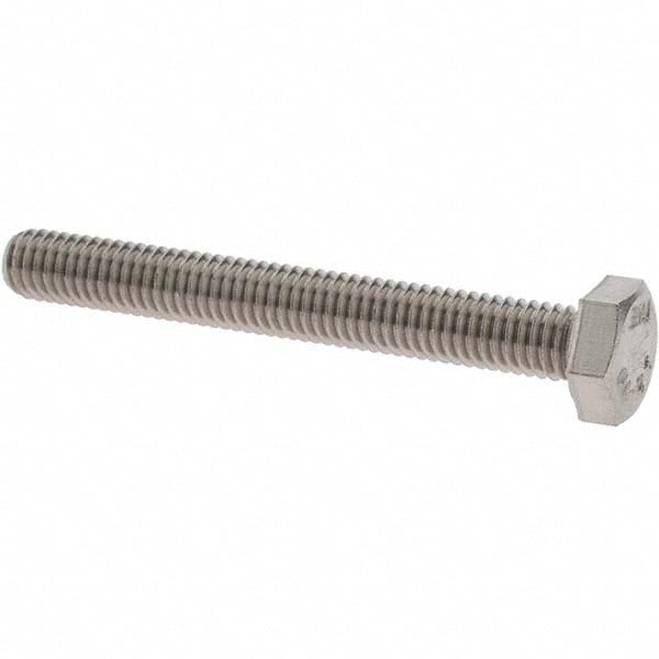 Hex Head Cap Screw: M6 x 1.00 x 50 mm, Grade 18-8 & Austenitic Grade A2 Stainless Steel