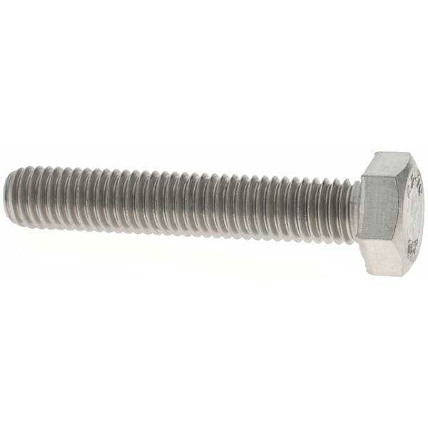 Hex Head Cap Screw: M8 x 1.25 x 45 mm, Grade 18-8 & Austenitic Grade A2 Stainless Steel, Uncoated