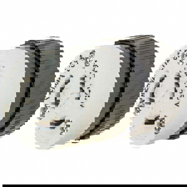 Locking Inlet: Connector, Industrial, L5-15R, 125V, Black & White