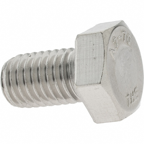 Hex Head Cap Screw: M10 x 1.50 x 70 mm, Grade 18-8 & Austenitic Grade A2 Stainless Steel, Uncoated