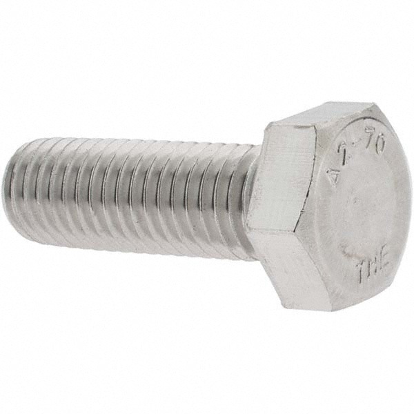 Hex Head Cap Screw: M12 x 1.75 x 35 mm, Grade 18-8 & Austenitic Grade A2 Stainless Steel