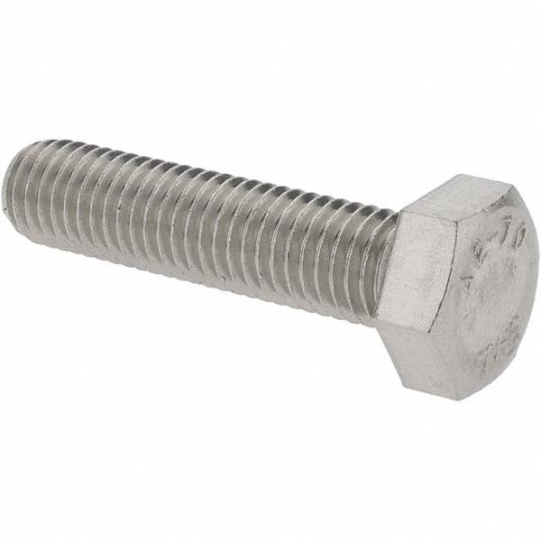 Hex Head Cap Screw: M12 x 1.75 x 50 mm, Grade 18-8 & Austenitic Grade A2 Stainless Steel