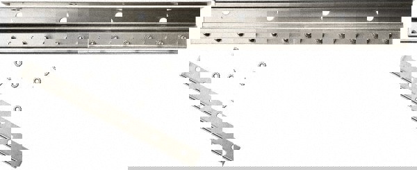 6' Long Galvanized Steel Dock Strip Door Mounting Hardware