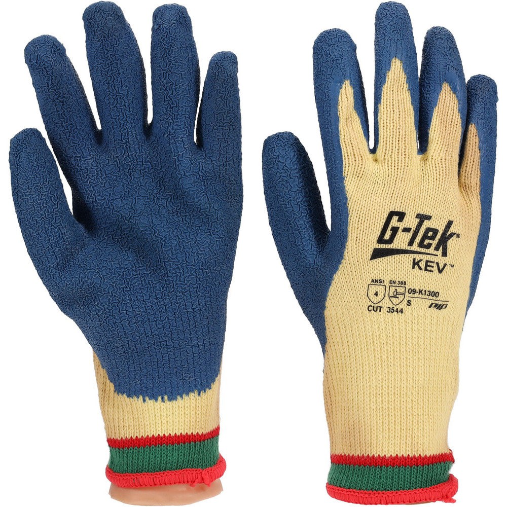 Cut-Resistant Gloves: PRO-SAFE Size Small, ANSI Cut A4, ANSI Puncture 4, Kevlar