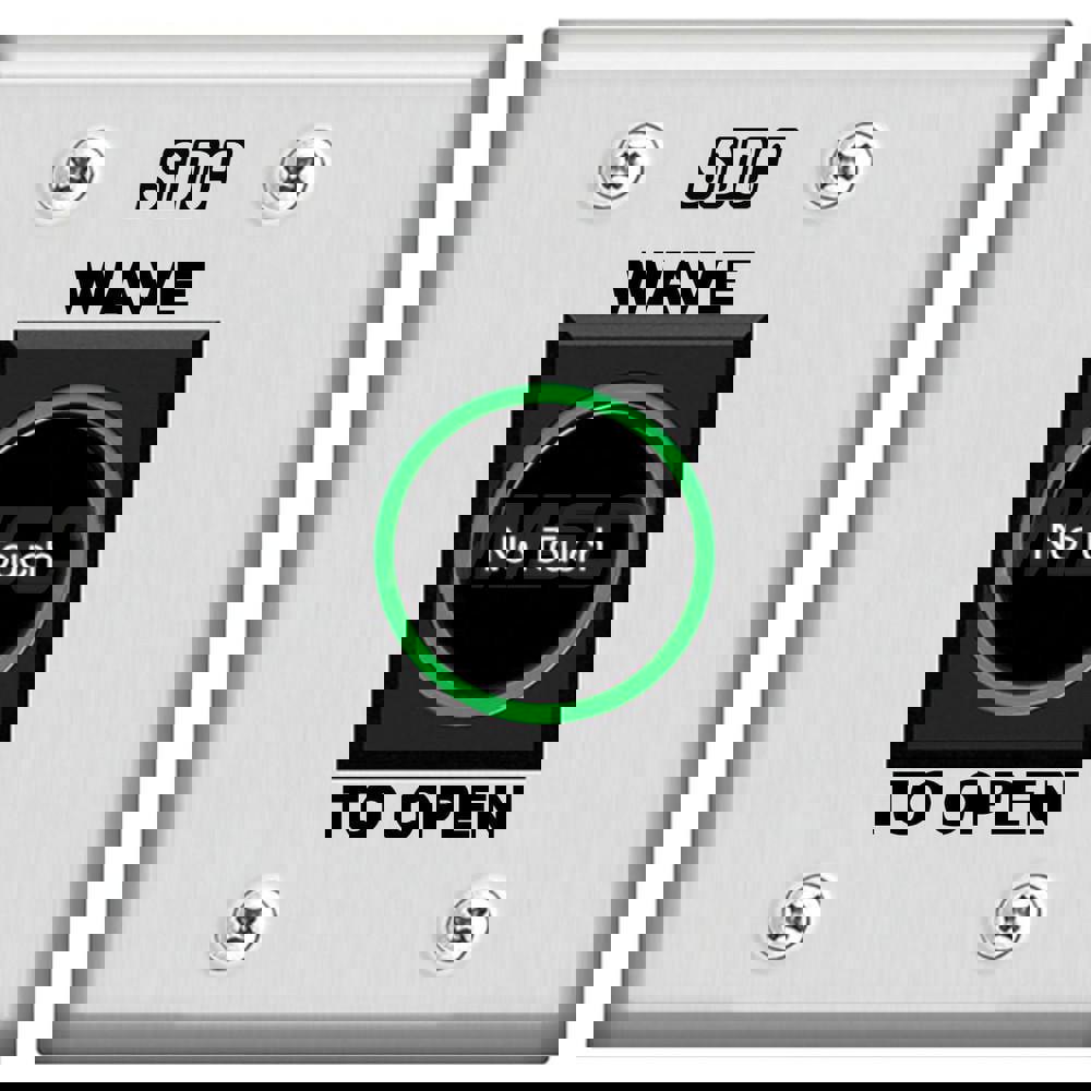 Electromagnet Lock Accessories; Accessory Type: Infrared Touchless Exit Touchplate Switch ; For Use With: Interior Applications ; Material: Stainless Steel