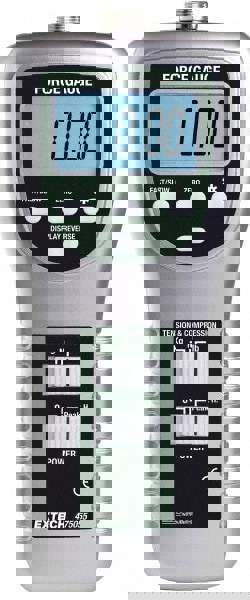 Digital Force Gage: 220 lb Capacity, 0.05 lb Resolution