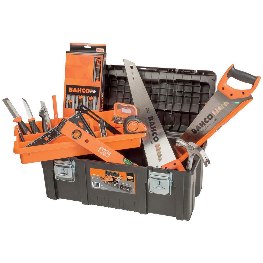 Combination Hand Tool Sets; Set Type: General tool ; Number Of Pieces: 18 ; Measurement Type: Inch & Metric ; Tool Finish: Black ; Container Type: Plastic Storage Case ; Tether Style: Tether Capable