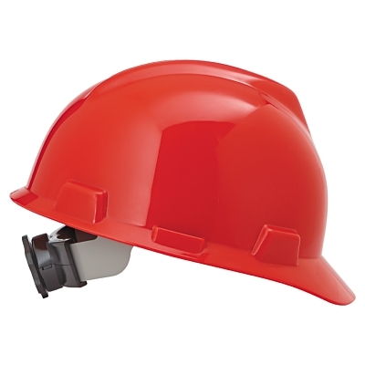 Hard Hat: Impact Resistant, V-Gard Slotted Cap, Type 1, Class E