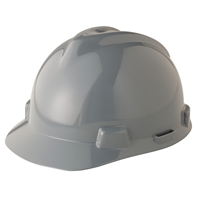 Hard Hat: Impact Resistant, V-Gard Slotted Cap, Type 1, Class E