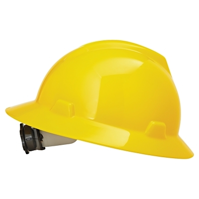 Hard Hat: Impact Resistant, Full Brim, Type 1, Class E