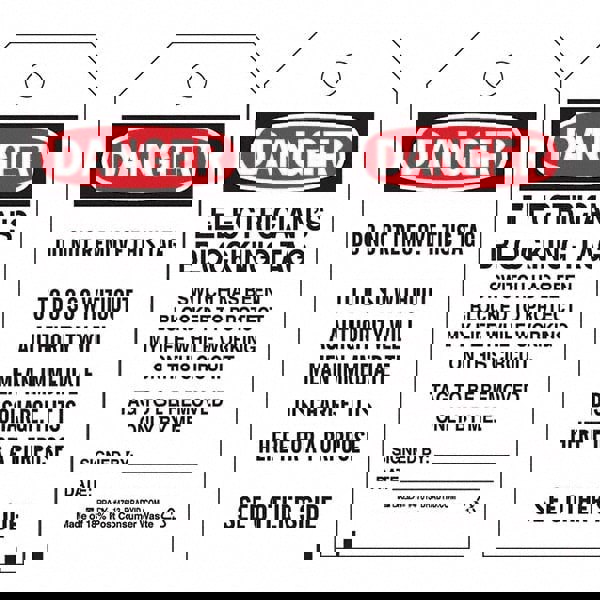 Lockout Tag: Polyester, 