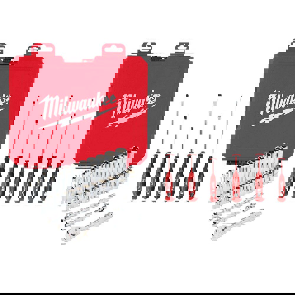 Socket Sets; Set Type: Ratchet & Socket Set ; Drive Size: 1/4 in ; Minimum Size (mm): 5.00 ; Maximum Size (mm): 15.00 ; Tool Type: Rachet & Socket Set ; Material: Alloy Steel