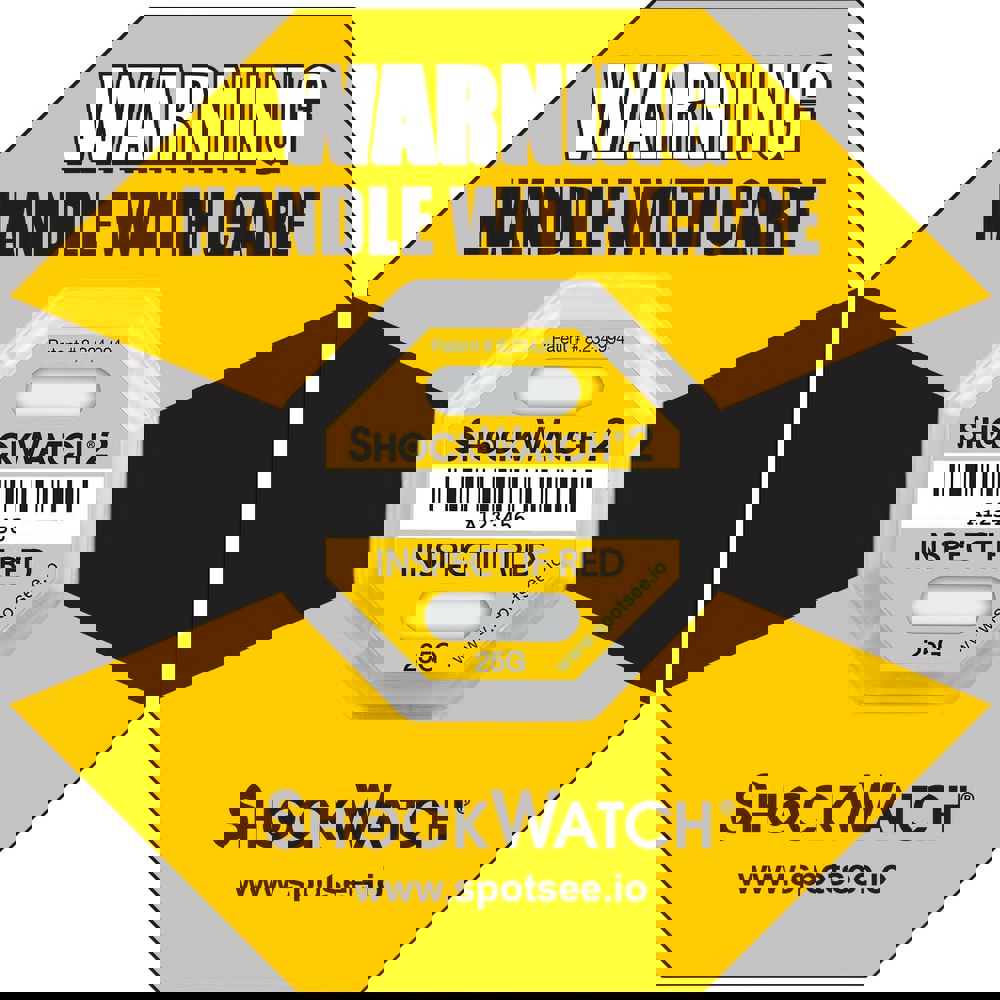 Safety & Facility Labels; Label Message Type: Impact Indicator ; Label Message: Handle With Care; Inspect If Red ; Language: English ; Write on Surface: No ; Overall Height (Decimal Inch): 1.6900 ; Overall Width (Decimal Inch - 4 Decimals): 0.2500